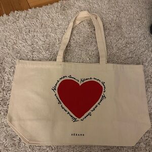 NWOT Sézane Mon Amour tote
